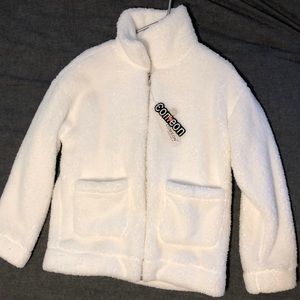 White Sherpa Teddy Jacket